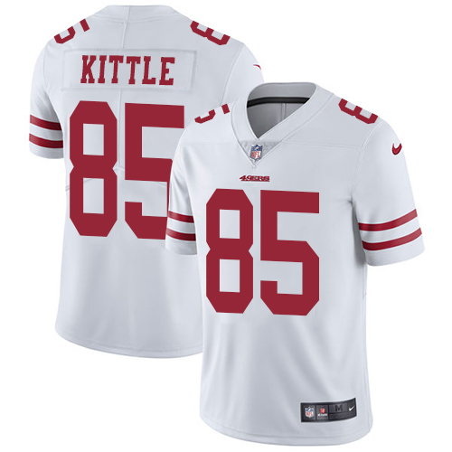San Francisco 49ers Limited White Men George Kittle Road NFL Jersey #85 Vapor Untouchable->youth nfl jersey->Youth Jersey